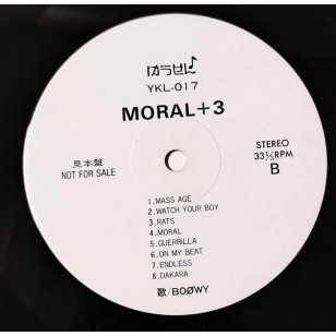Boøwy ( Boowy ) - Moral + 3 1989 見本盤 Japan Promo Vinyl LP Kyosuke Himuro 氷室京介 **READY TO SHIP from Hong Kong***